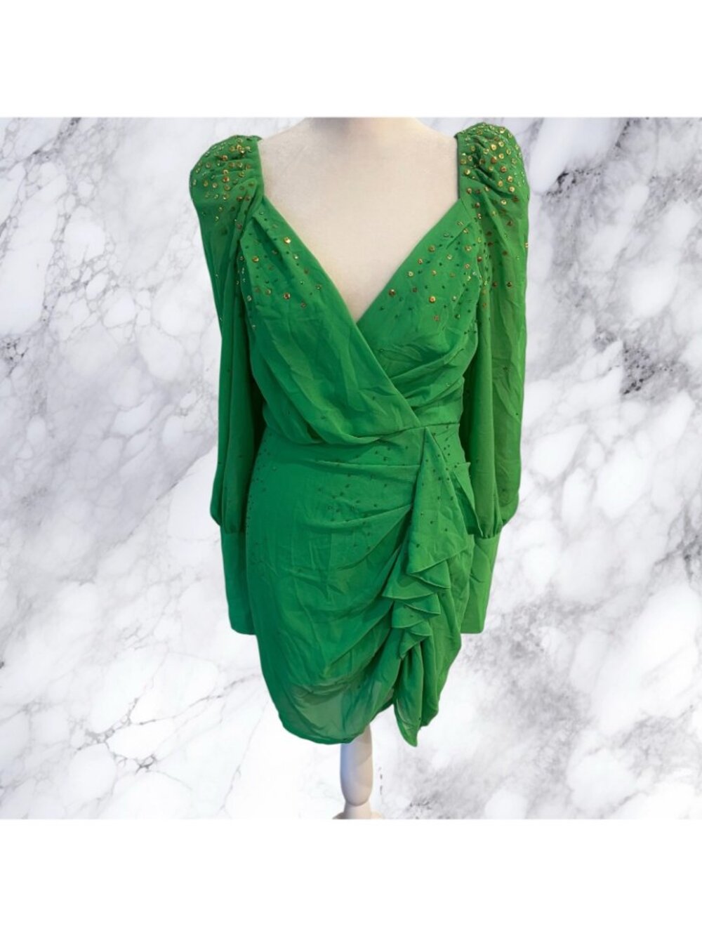 LPA Braxton Embellished Dress - Green - Picture 2 of 9